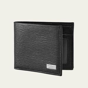 Ferragamo Men's Revival Hammered Leather Wallet